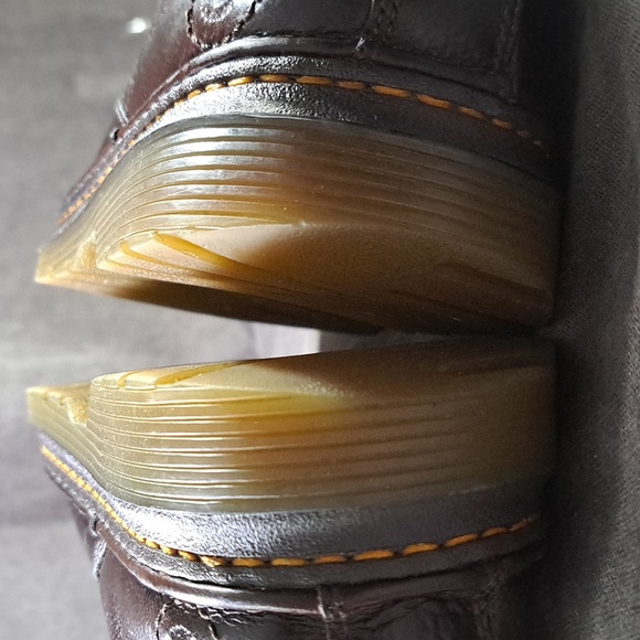 Dr. Martens Orson Brown Smooth + Textured Leather Slip On Loafer VG- US M7 W8 - Picture 15 of 16